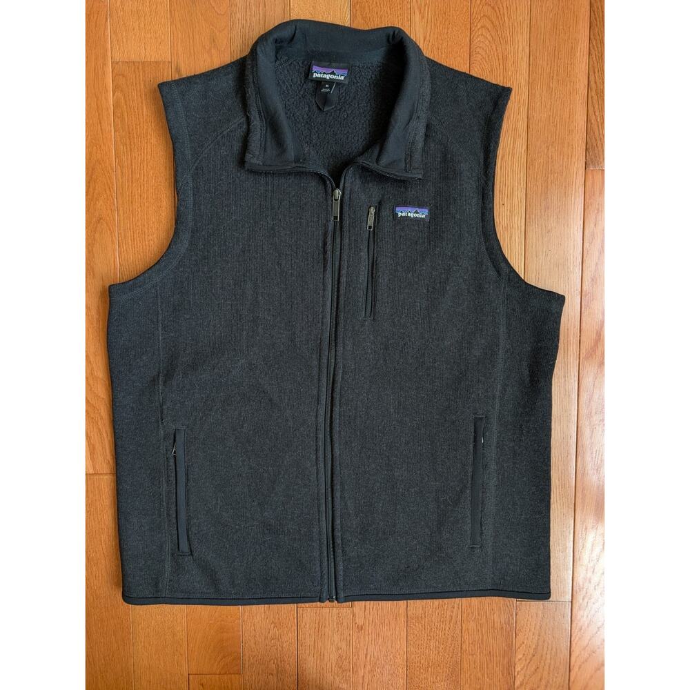 Patagonia Better Sweater Vest Men’s Black Full Zip Fleece 25881 Size-XL